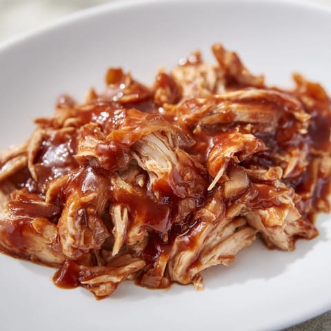 Tender slow-cooked pulled chicken