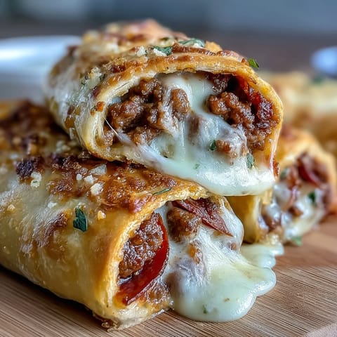 Irresistible High Protein Pepperoni Pizza Rolls