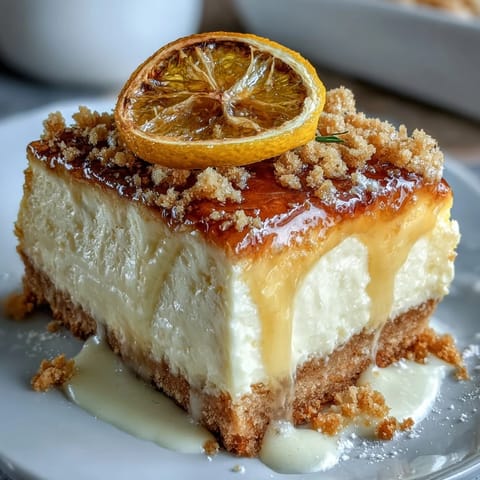 Creamy limoncello cheesecake bars with a buttery graham cracker crust, dusted with powdered sugar and fresh lemon zest. A bright, zesty dessert perfect for summer parties or a refreshing treat anytime.