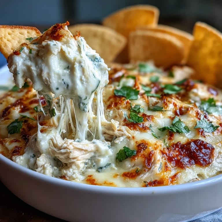 A creamy, zesty Cilantro and Lime Chicken With Scoops dip topped with chopped cilantro and lime zest for a party.