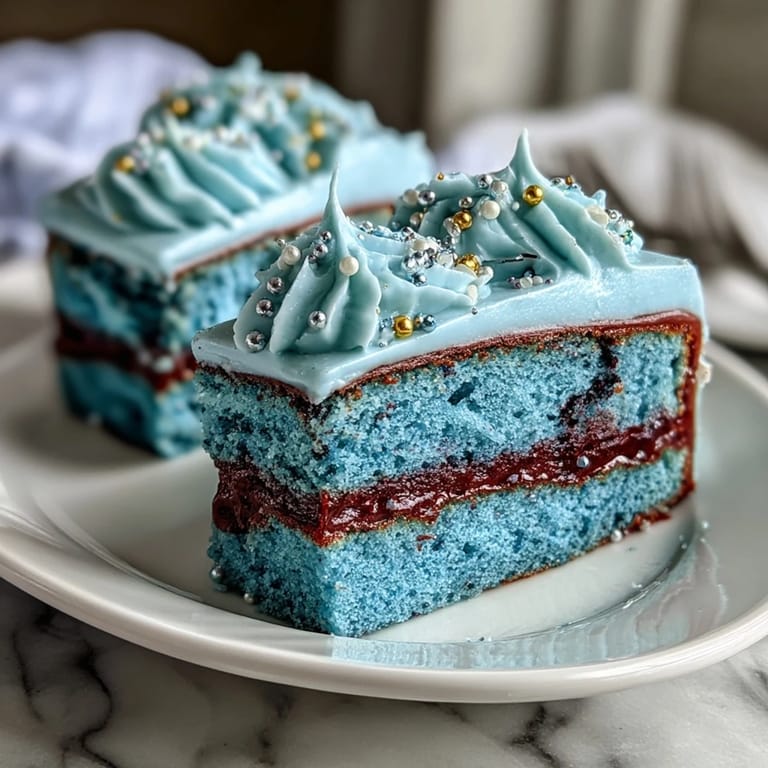 Stunning Galaxy Graduation Cake with marbled cosmic colors and silver star sprinkles for a dreamy dessert.