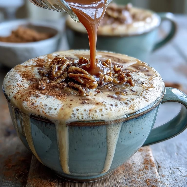 A soothing latte made with roasted dandelion root, steamed oat milk, and a touch of honey, perfect for a caffeine-free treat.