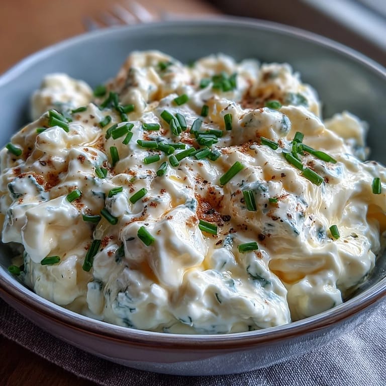 Golden brown, protein-packed cottage cheese scrambled eggs served with fresh chives.